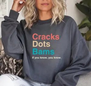 Mahjong Sweatshirt, Cracks Dots Bams, Funny Mahjong, Cute Mahjong, Game Shirt, Mah-jongg Sweatshirt, Gift for Mom, Gift for Dad, Mahgal,