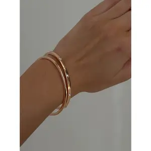Glitter And Honey Diamante Bracelet Pack Gold