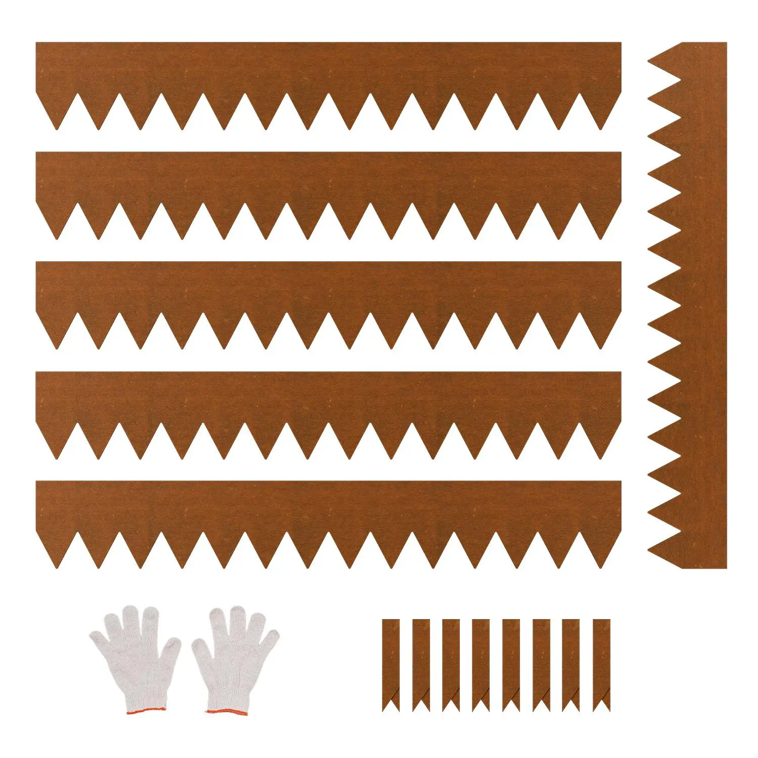 VEVOR Steel Landscape Edging (6 Packs, 40x6in) - Weather-Resistant Garden Border for Home Outdoor Raised Beds, DealsForYouDays Item, Father's Day Gift