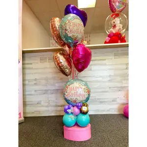 Box balloon bouquet
