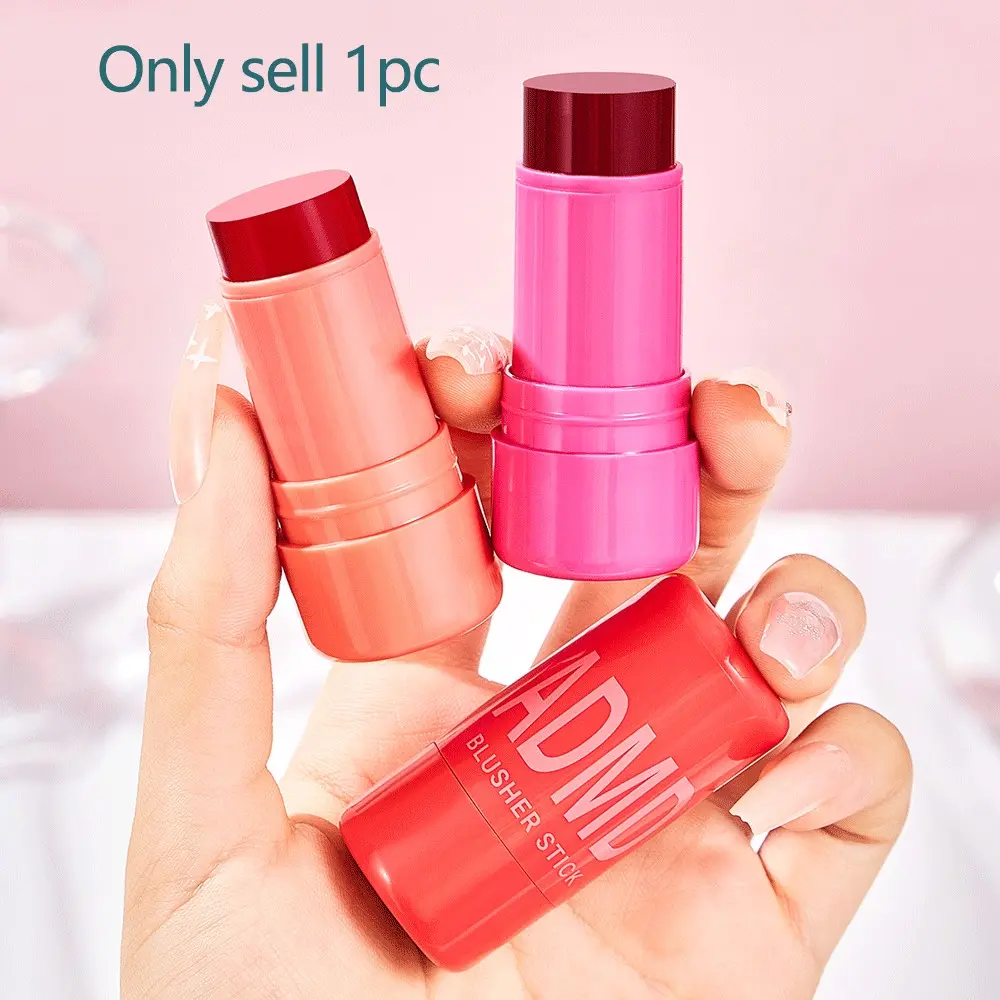 Jelly Blush Stick Lightweight & Buildable Coverage Long-Lasting Hydrating Moisturizing Formula Perfect for All Skin Types Ideal for Daily Use Makeup