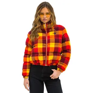APRES PLAID PUFFER JACKET - SURFY PLAID