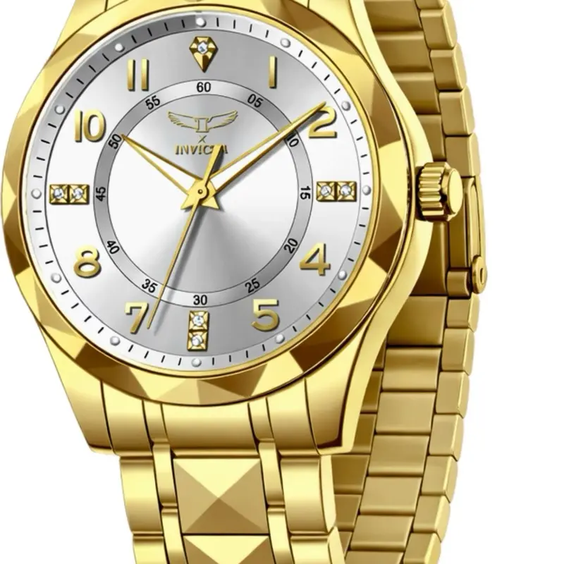Invicta Specialty I Men’s Quartz Wrist Watch - 41mm, Round Watch Face, Stainless-Steel Band, Luminous, Gold #31,