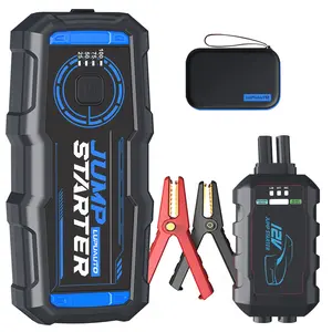 LupuAuto Automotive Portable Jump Starter with USB Fast Charging, Type-C Interface, LED Light, and EVA Portable Case for Emergency Use