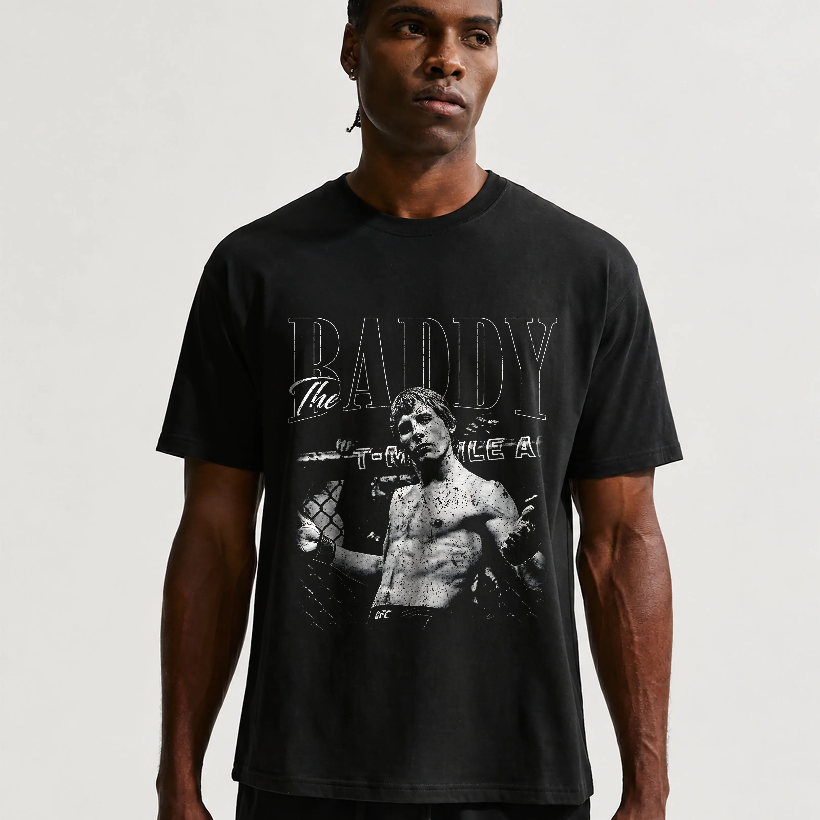 Paddy "The Baddy" Pimblett T-shirt, UFC Paddy Pimblett Tee, UFC Sports Shirt, UFC Vintage Cotton Tee, UFC Merch, Casual T-Shirts Top Short Sleeves DTG Print