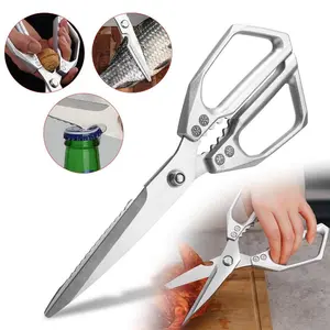 Heavy Duty Kitchen Scissors Stainless Steel Multipurpose Kitchen Shears for Meat Poultry Vegetables with Ergonomic Handle#fathersdaygift