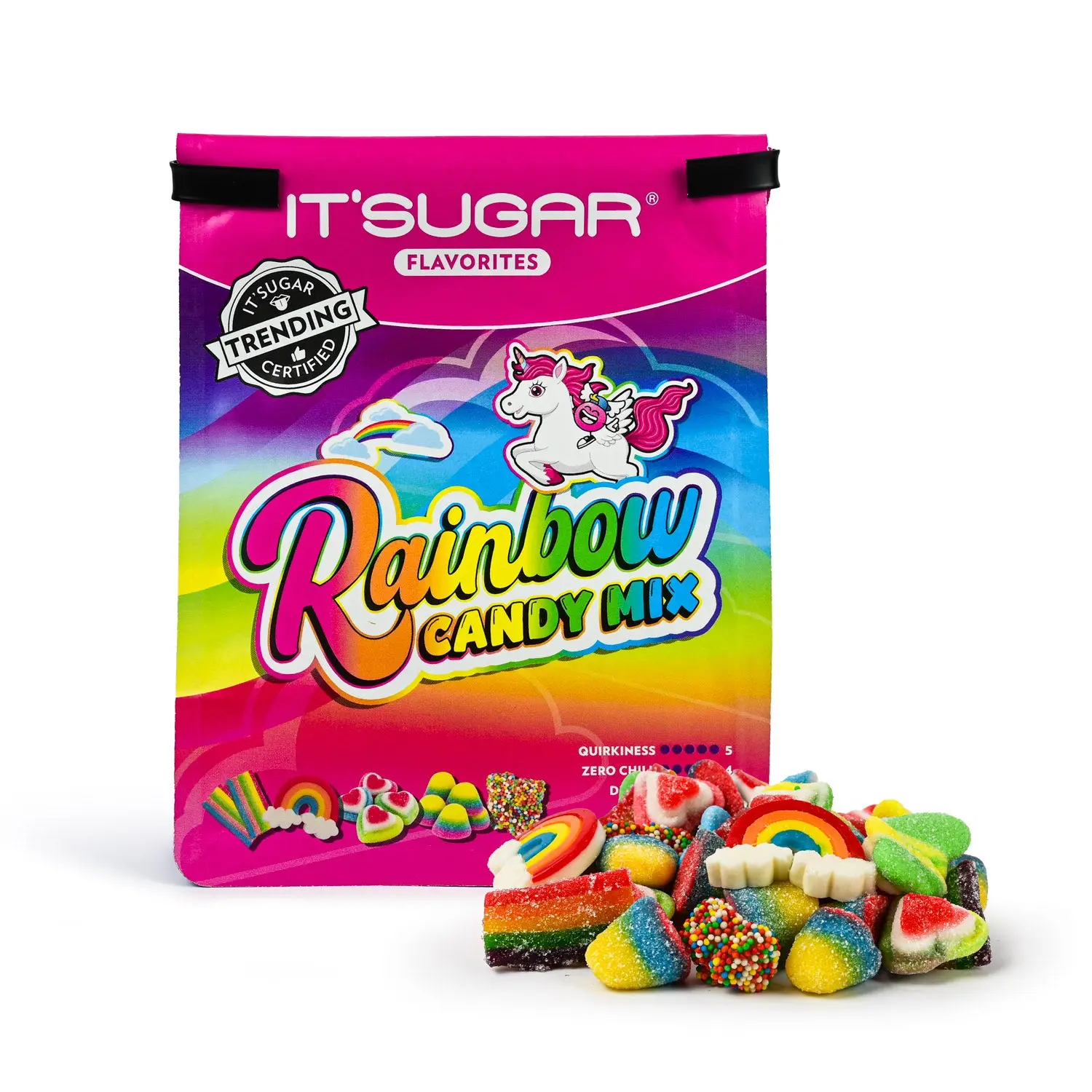 IT'SUGAR Flavorites Multicolor Rainbow Mixed Candies, 10oz Bold Flavor Snack for Youth