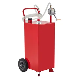 30/35/40/45 Gallon Fuel Caddy with Manual Transfer Pump, Outdoor Fuel Storage Tank,Portable Fuel Container for Cars, Boats, ATVs, Lawn Mowers,summervibes