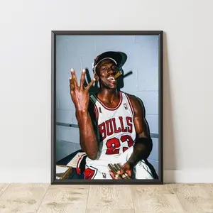 Sale off up to 50%] [No frame, Free Ship] Michael Jordan Poster, Michael Jordan Print, Michael Jordan Wall Art, Basketball Poster. (No Frame)