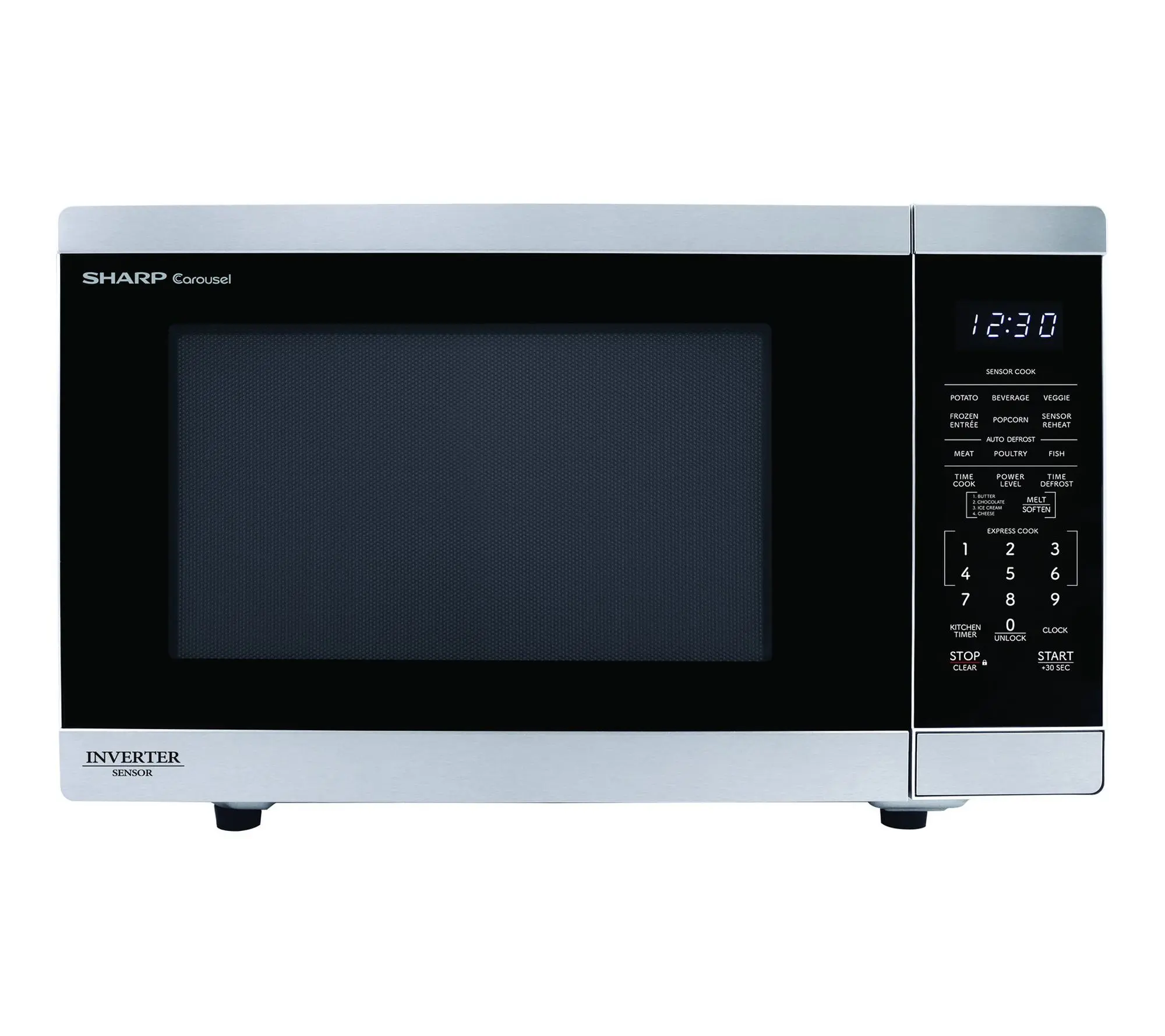 Sharp 1.4 Cu. Ft. Stainless Steel Countertop Microwave Oven Sharp 1.4 Cu. Ft. Stainless Steel Countertop Microwave Oven