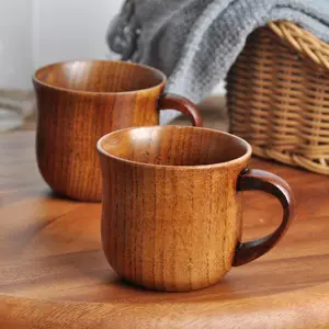 1pc Wood Small Coffee Cup, Espresso Cup, Tea Hourglass, Tea Filters, Tea Mugs, Wooden Drinking Cup For Tea, Water, Juice, Milk, Drinkware, Coffee Cups Gift