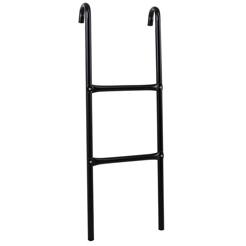 Galvanized Steel Trampoline Ladder – Heavy Duty 2-Step Outdoor Ladder with Wide Non-Slip Steps, 264 lbs Capacity & Easy Attach & Detach Design - Weather Resistant Backyard Trampoline Accessory for Kids & Adults, Recreational Trampoline, Workout Equipment