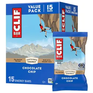 BAR Protein Bars Chocolate Chip Made with Organic Oats Energy Bars NonGMO (15)