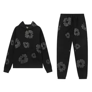 New trendy hot-selling cotton hoodie, fashionable sportswear set with European and American Hip Hop prints for women.Gift