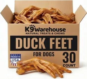 K9warehouse Duck Feet for Dogs - 30 pack