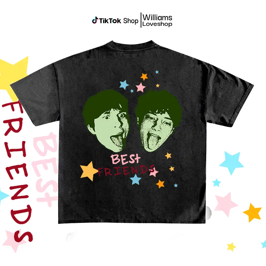 Vintage Hamzah and Martin Best Friends Tee Shirt - Unisex Heavy Cotton Tee