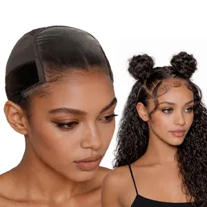Labhairs Wig Grip Cap for Women, Lace Cap with 4x5 Transparent Swiss Lace, Non-Slip Adjustable Grip Band, Glueless Design, One Size Fits Most, Secure Breathable Fit outdoorfun