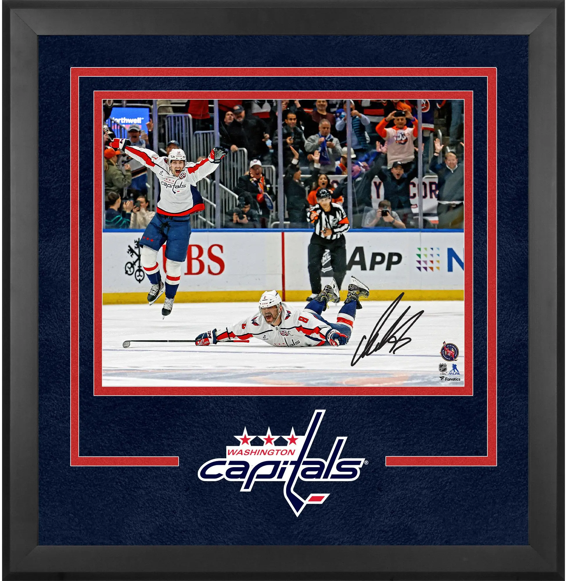 Alex Ovechkin Washington Capitals Deluxe Framed Autographed 16" x 20" 895th Goal Celebration Photograph - Fanatics Authentic Certified