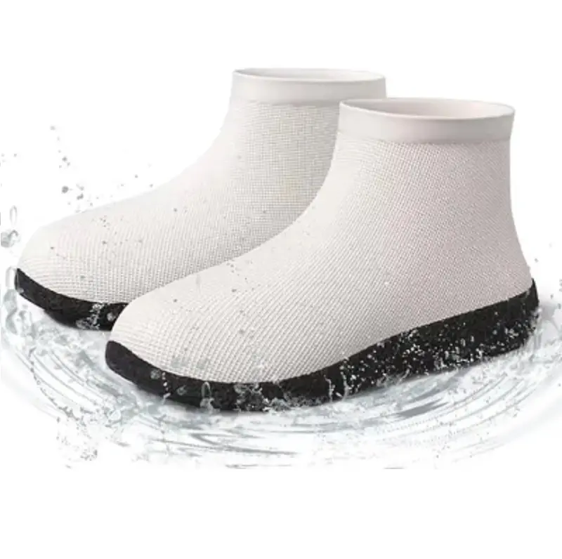 Upgraded Reusable Silicone Waterproof Shoe Covers, Non‑Slip Rain Protective Shoe Guards for Men Women Outdoor Daily Use Disposable