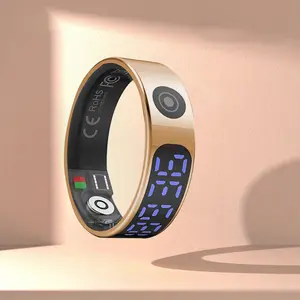Smart Ring Fitness Tracker IP68 Waterproof Design, Fashion Wireless Connection, All-Day Comfort Wear, Suitable for Men & Women, with Magnetic Feature
