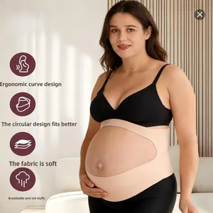 Ultra Soft Maternity Belly Band, Comfortable to Wear 【Mother's Day gifts】Under Clothing, Breathable & Supportive Pregnancy Belly Belt – Essential Maternity Apparel for Expecting Mothers