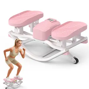 HOTWAVE RockStepper Leg, Glute, and Core Trainer — 3D Rocking Glute Workout,350 lb Weight Capacity, No-Assembly Required Cardio Stepper, Indoor Fitness Equipment