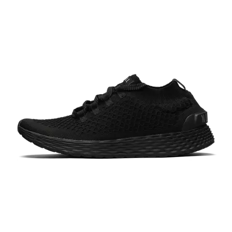 NOBULL Men's Allday Knit Shoe in Triple Black - Everyday Walking Sneaker, Comfortable Slip-On Shoe, Casual Trainer