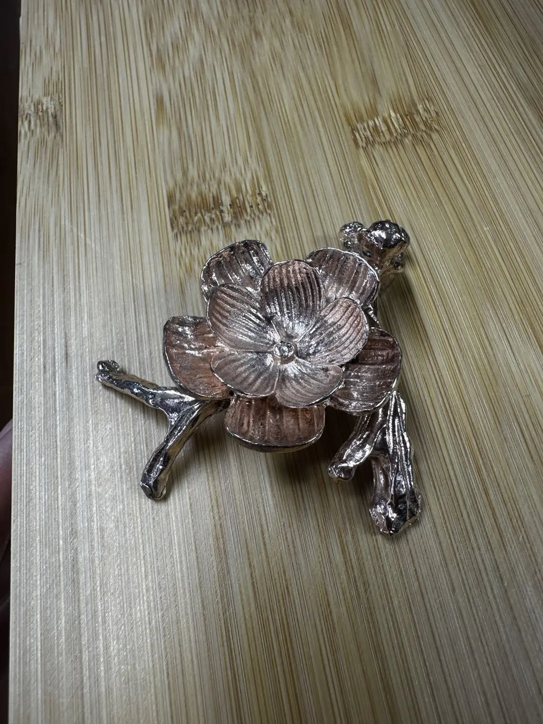 Eliza(16307)gc.（Rose gold） flower and bear cute sphere holder