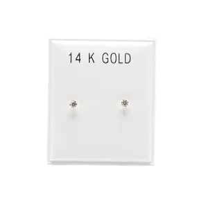Forever Jewelry 14KT Gold Earrings Simple Design with Delicate Stones for Elegant Outfits