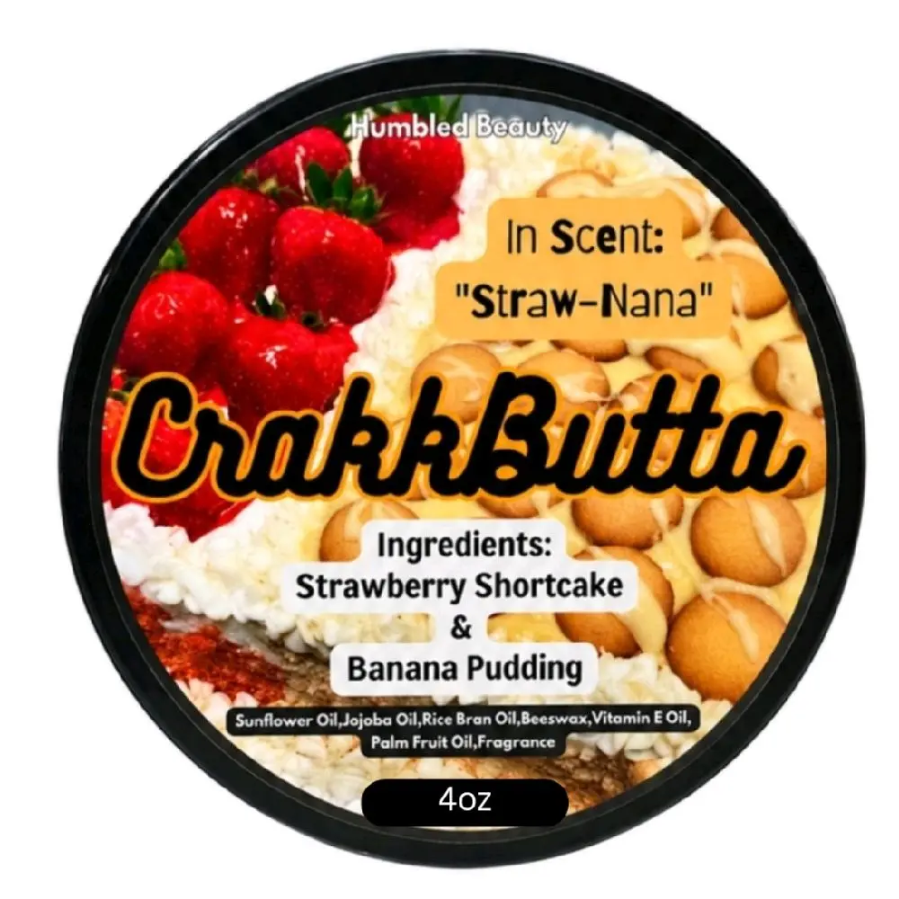 Crakk Butta Body Balm (4oz) - Hydrating, Soothing Moisturizer for Dry Skin