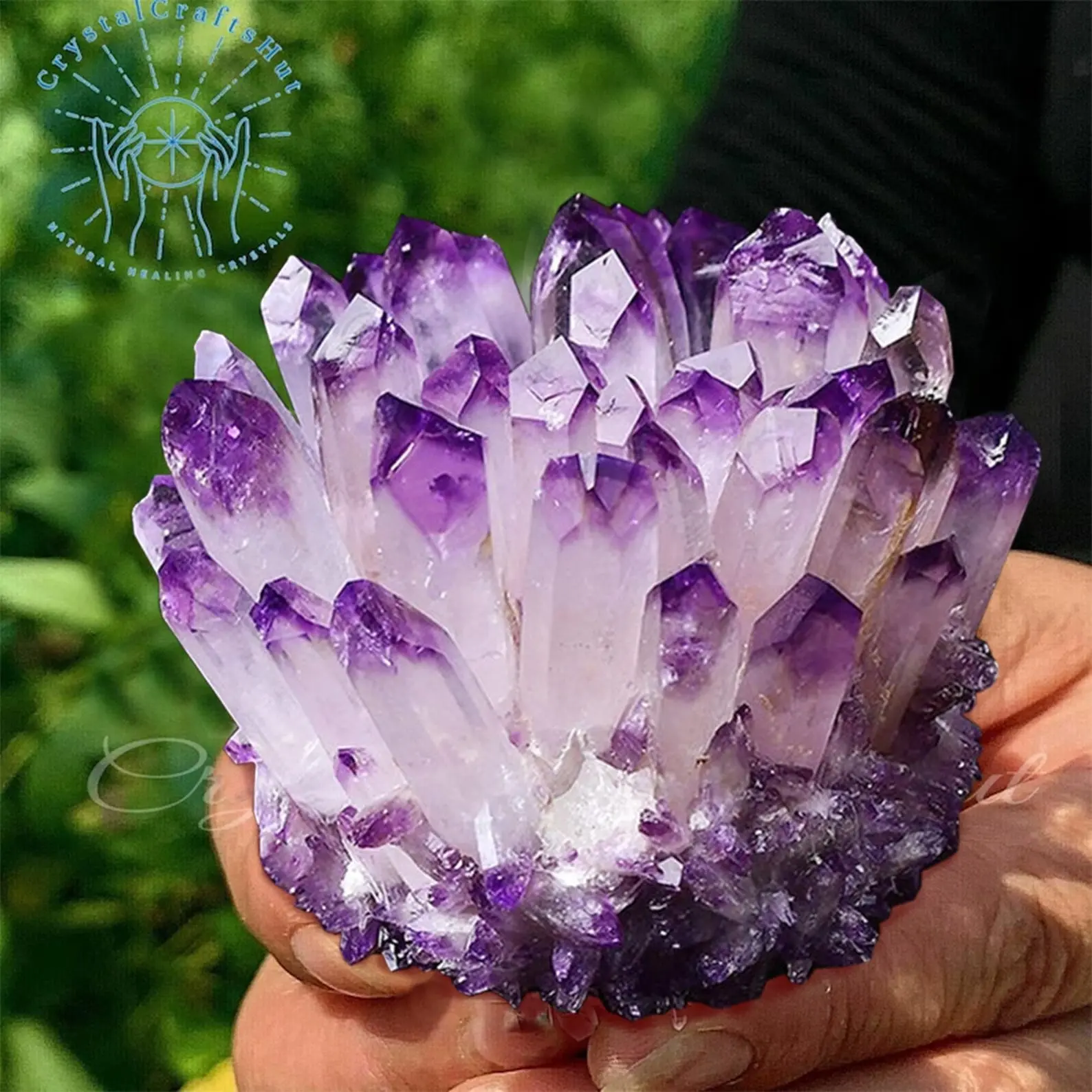 Amethyst Geode Cluster Raw Rock Rough Purple Quartz Cluster Purple Crystal Cluster Boho Home Decor Collection Amethyst Tower Unique Gift