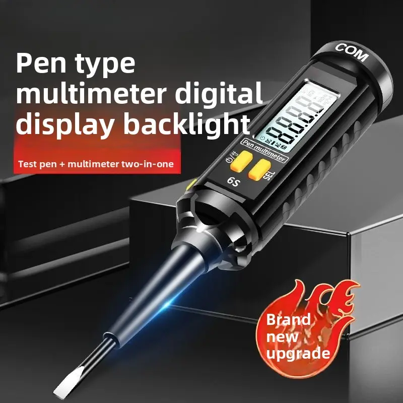 New Multifunctional High Precision Pen Type Multimeter, Non-contact Electric Test Pen Professional Electrician Voltage Detector Tester, Test Meter Multi Testers