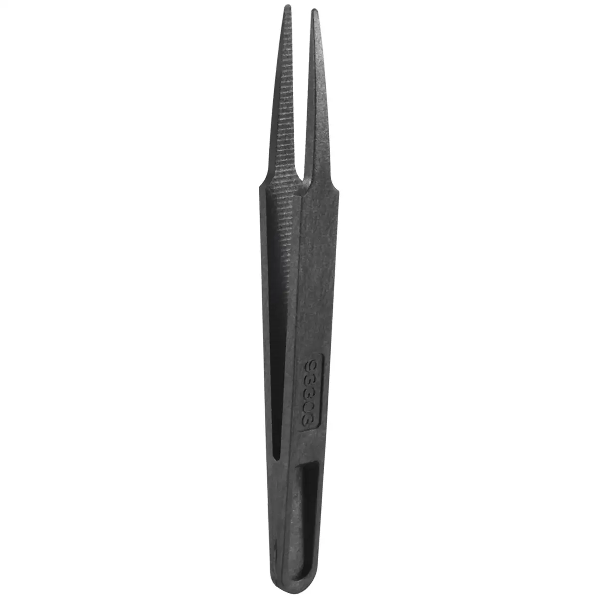 4.7-in Black Plastic Nonconductive Anti-Static Tweezers, Precision Handling, Tapered Tip, Household Appliances Maintenance Repair Tool for Hobbyists