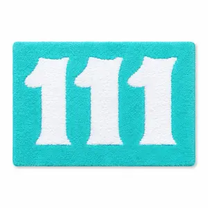 Angel Number Rug, Spiritual Home Decor Rug, Manifestation Rug, Numerology Decor, Tufted Area Rug, Aesthetic Room Decor, Meditation Room Rug, Dorm Room Decor, Bedroom Accent Rug, Spiritual Gift, Lucky Number Rug, Modern soft thick Home Decor rug