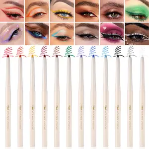 Long-Lasting Smudgeproof Eyeliner Gel Pen, Rotatable Eye Liner Pencil, Special Rotation Feature, Matte Finish, Perfect for Precise Application Accessories, Longwear Eyeliner