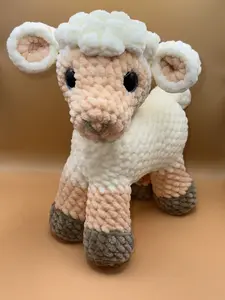 Hand Crocheted Standing Lamb