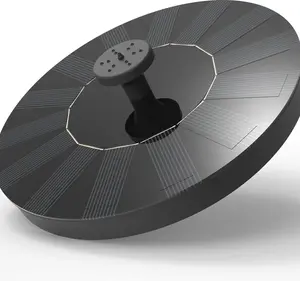 Solar Fountain, Solar Powered Bird Bath Fountain Pump with 4 Nozzles 1.4W Solar Panel Kit Water Pump, Outdoor Watering Submersible Pump for Pond, Pool, Garden, Fish Tank