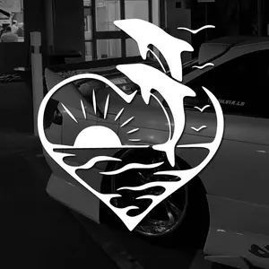 CUTE Dolphin Stickers Make Your Car Look Fun and Lovable, for Cars, Trucks, Walls, Laptops, Windows, Motorcycles, Bumpers for your car décor