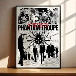 Hunter x Hunter Anime Poster, HxH Phantom Troupe Anime Art Print Decor Posters - NO FRAME