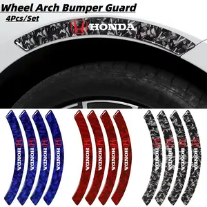 Carbon Fiber Forging Wheel Eyebrow Protector Decal, Wheel Arch Bumper Guard, Anti-Scratch Decoration Sticker for Honda Full Range Models, Car Accessories, Car Decals, Sticker For Cars