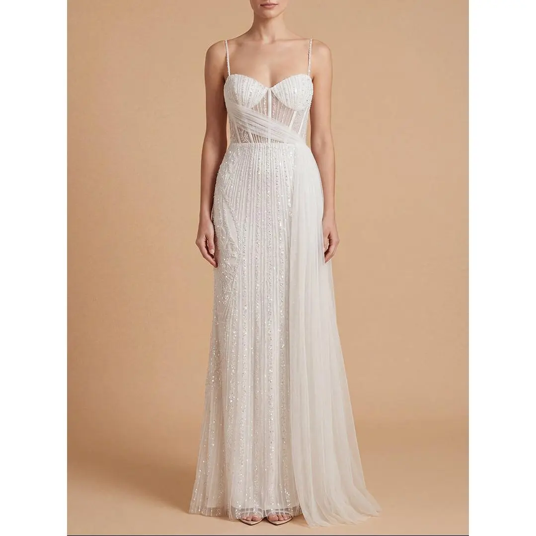 Bridal Draped Corset Gown | 51229
