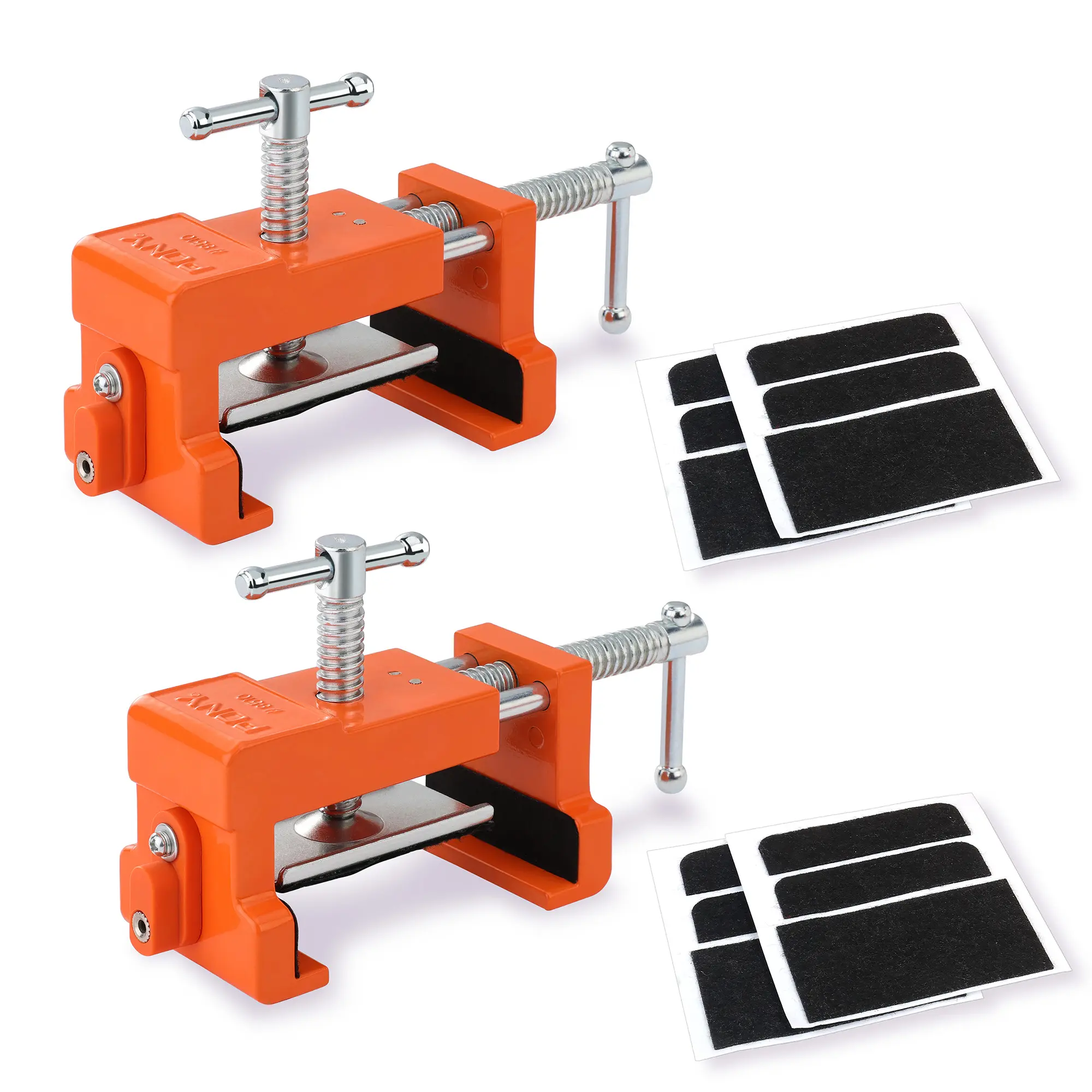 #fathersdaygift PONY 2-Pack Cabinet Clamps, 8510 Cabinet Claw, Face Frame Clamps for Installing Cabinets, 440 lbs Load Limited Orange