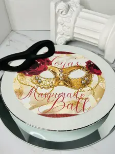 Personalized Theme Plate Insert Favor, Great for Birthday Parties or Masquerade balls