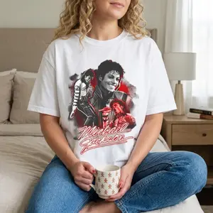 Michael Jackson Iconic Moments Design For Music Lovers And Fans Perfect For Everyday Wear And Summer Season Ideal Gift For Michael Jackson Admirers And Pop Culture Enthusiasts