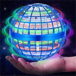 Flying Orb Ball LED Boomerang Hover Spinner Hand-Controlled Drone with Anti-Gravity Effect & USB Rechargeable for Indoor Outdoor Fun