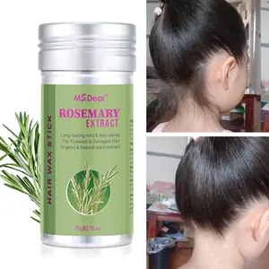 Rosemary Hair Wax Stick, Hair-Styling Waxes, Gel Tamer for Flyaways, Long Lasting Hold, Hair Bun Maker & Styling Cream for Women and Girls, Hair Slick Stick for Kids and Baby, Hair Styling Product