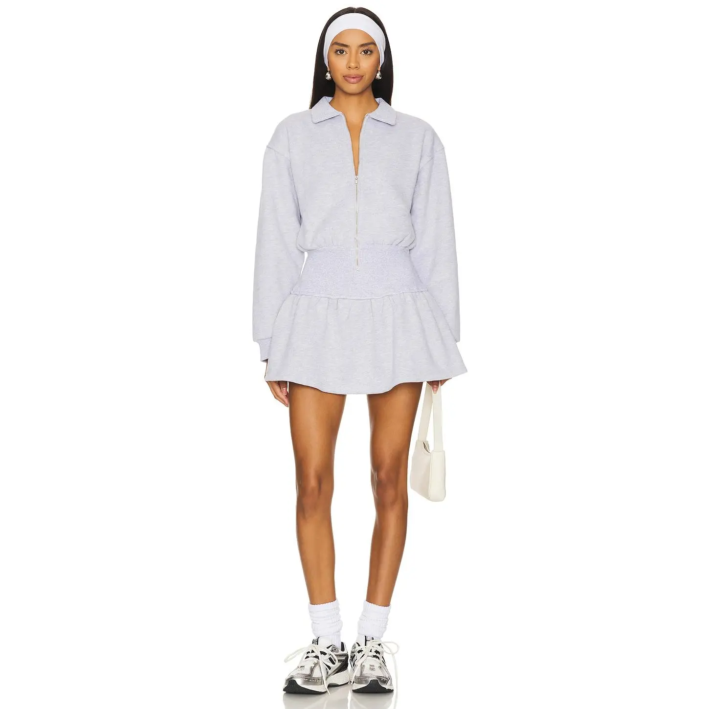 Lovers and Friends Brigid Mini Dress in Heather Grey