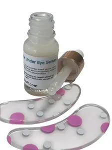 Diva Stuff Anti Fatigue Under Eye Serum With Reusable Silicone Under Eye Patches, With Volufiline, Cucumber, Ginseng, Coffee Extract, Hyaluronic Acid and More