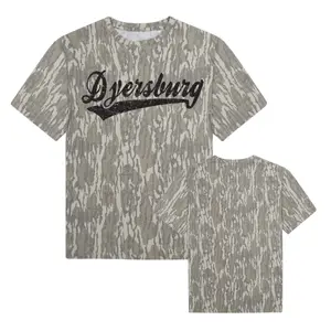 Dyersburg Bottomland Camo Mossy Oak Washed Out Camo Tee, Camo Hunting Shirt, Retro Camo 3D T Shirt, Gift for Him