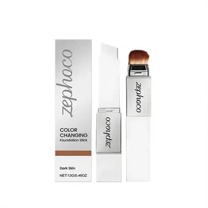 ZEPHOCO 2-in-1 Color-Changing Foundation Stick Lightweight, Moisturizing and Wear-Free Powder-Free Lightweight Foundation